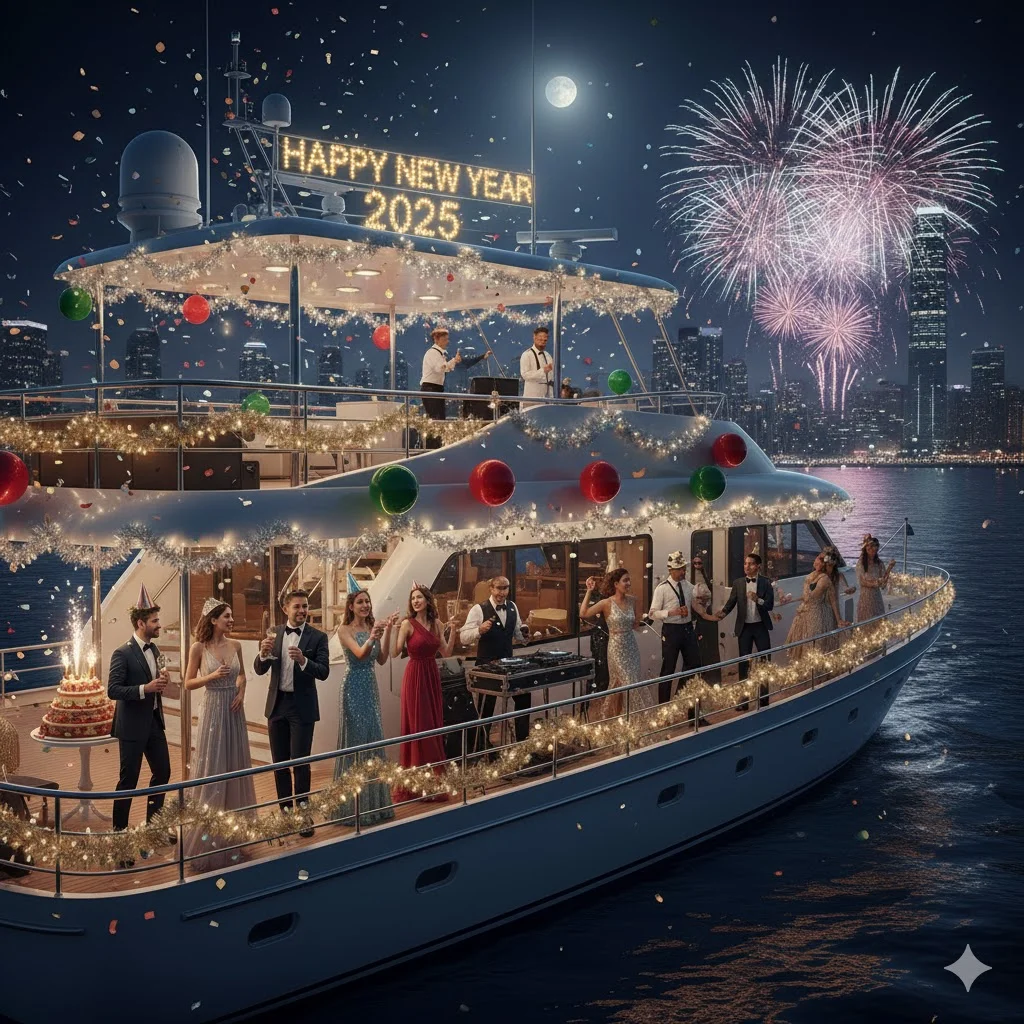 New Year’s Eve Party on the Boat